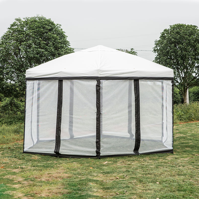 Kedi-ZD 04 thick 160g polyester inflaming hexagonal patio canopy foldable backyard